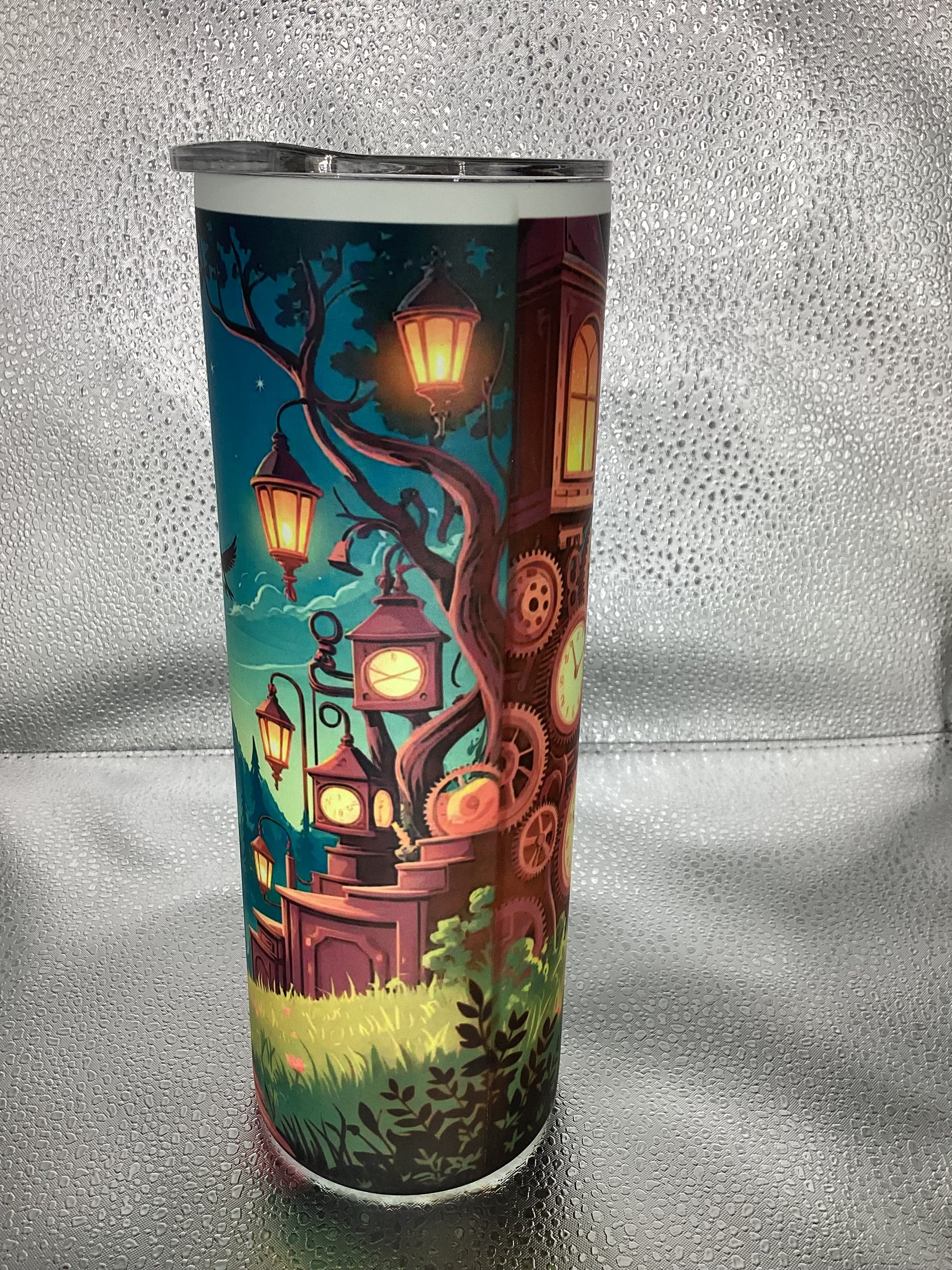 Glow in the dark wizard tumbler