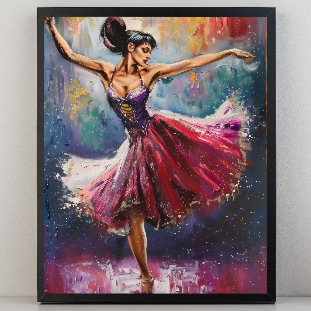 Ballet Colour Splash A3 Print