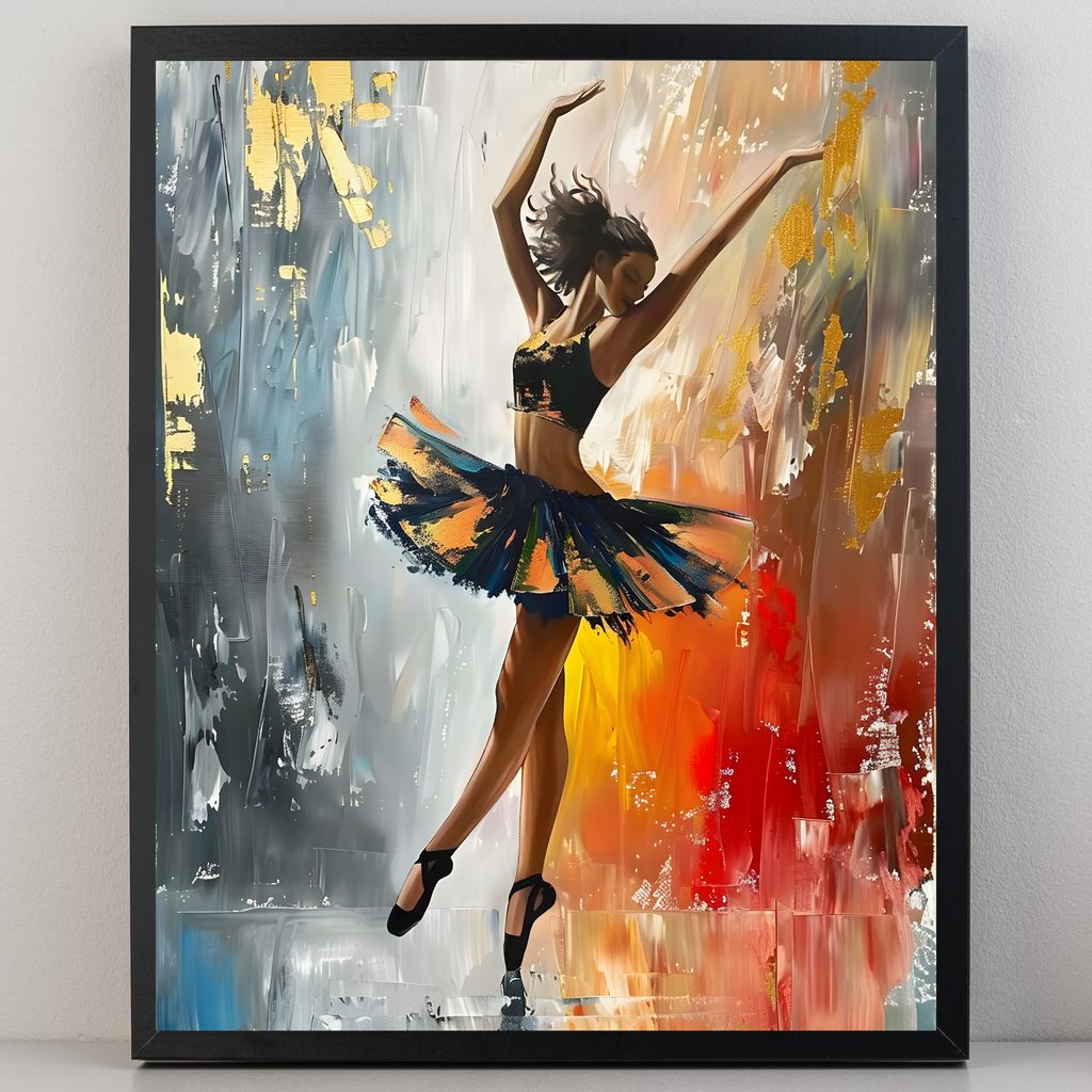 Ballet Colour Splash A3 Print