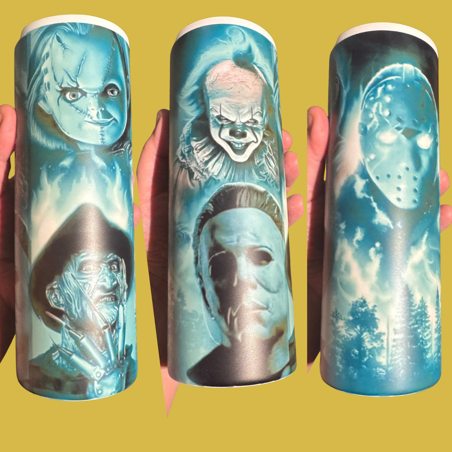Horror Glow in the dark tumbler