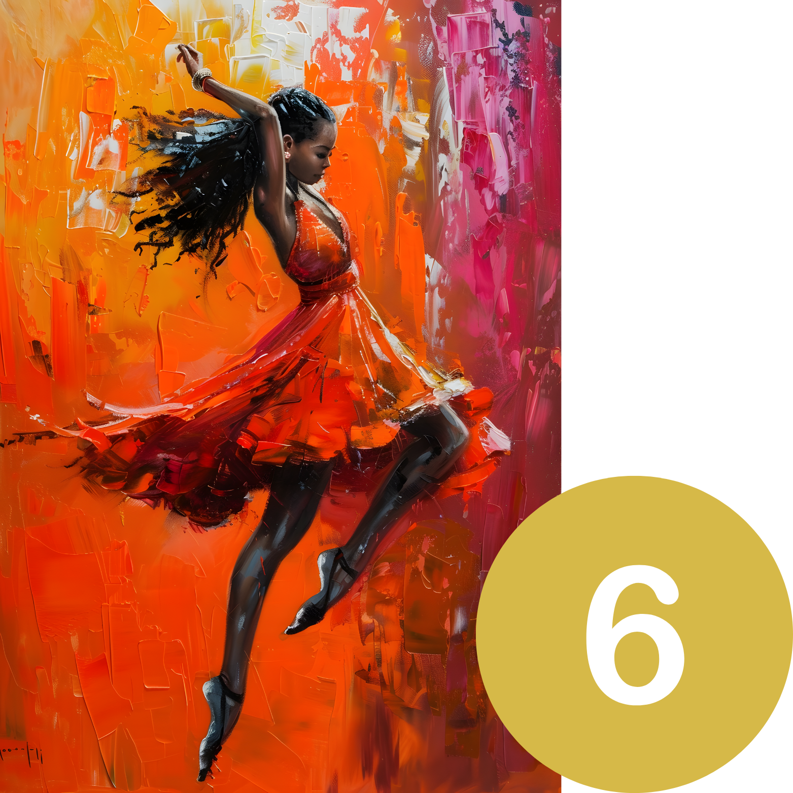 Ballet Colour Splash A3 Print