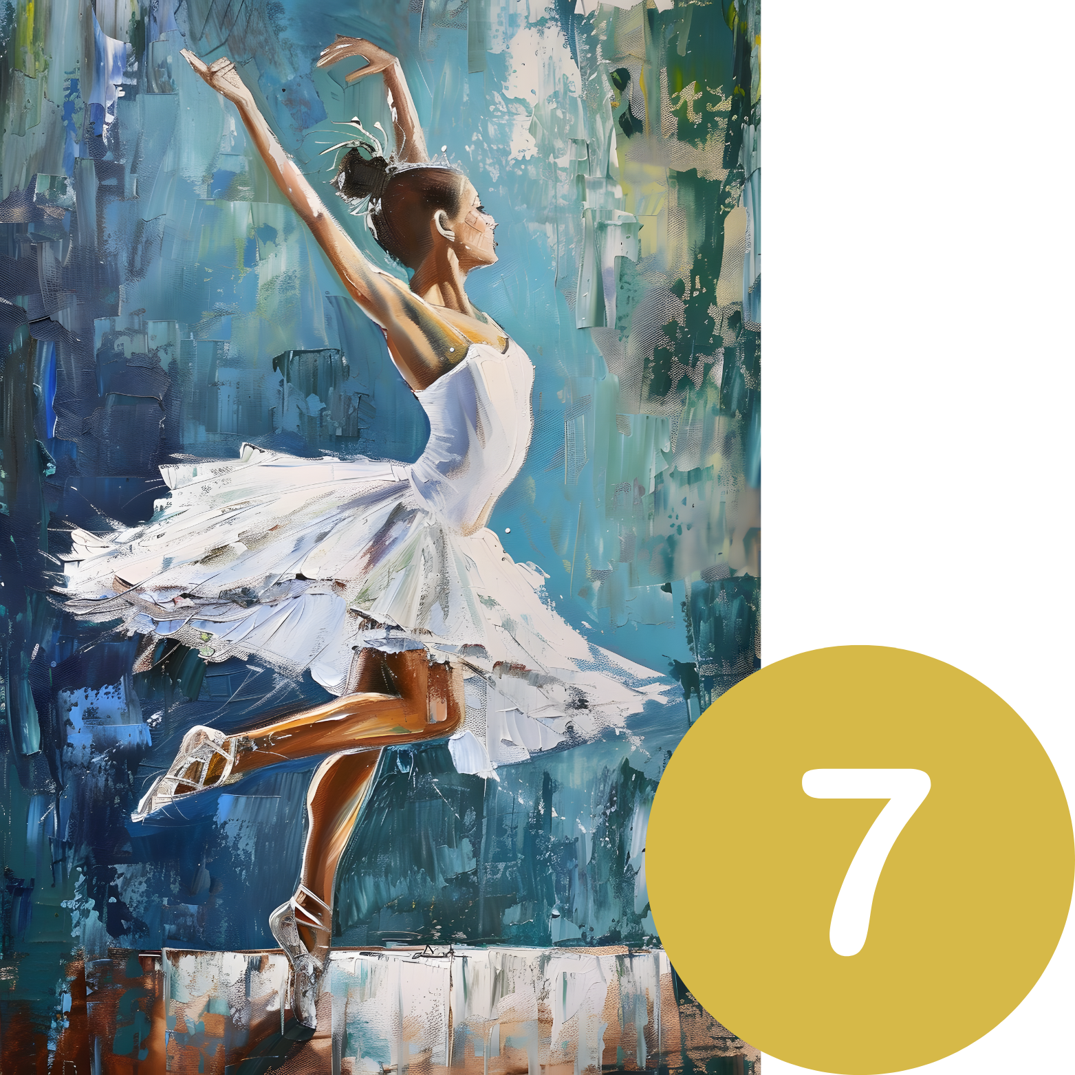 Ballet Colour Splash A3 Print