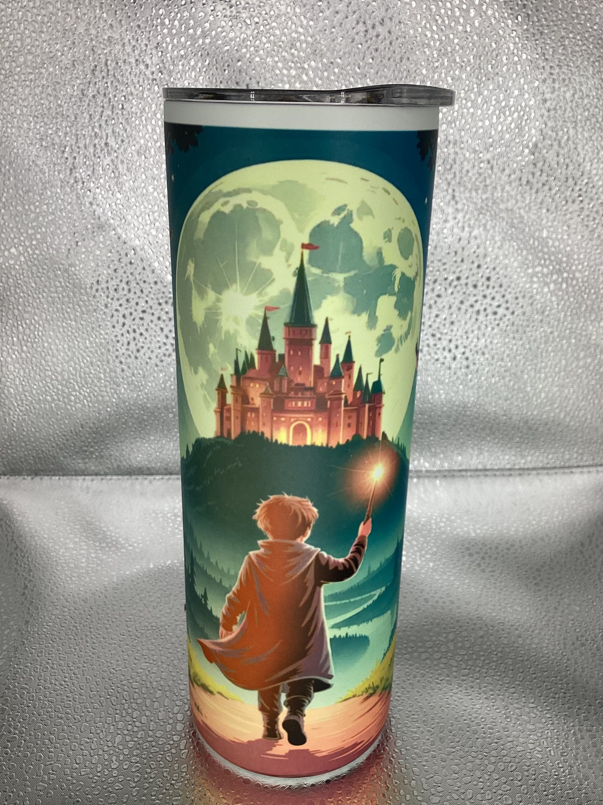 Glow in the dark wizard tumbler