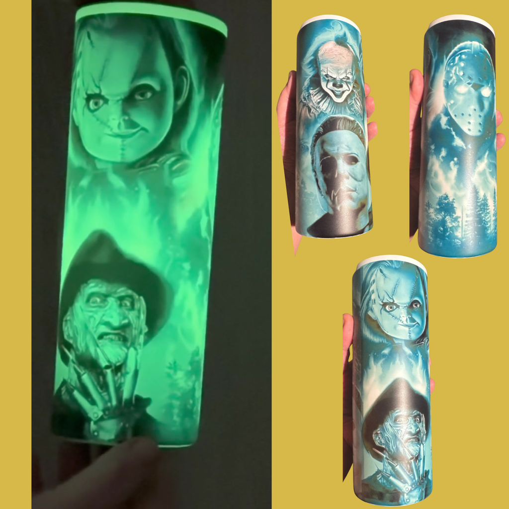 Horror Glow in the dark tumbler