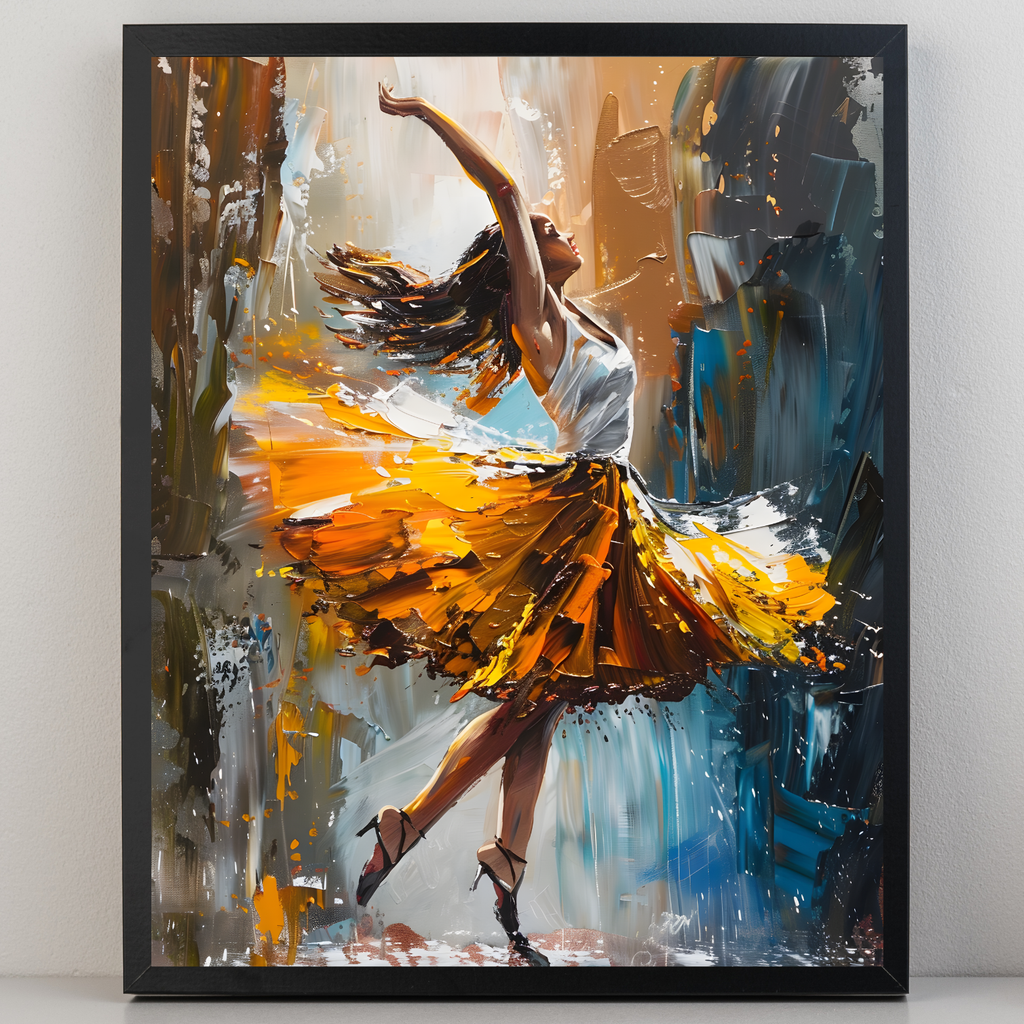 Ballet Colour Splash A3 Print