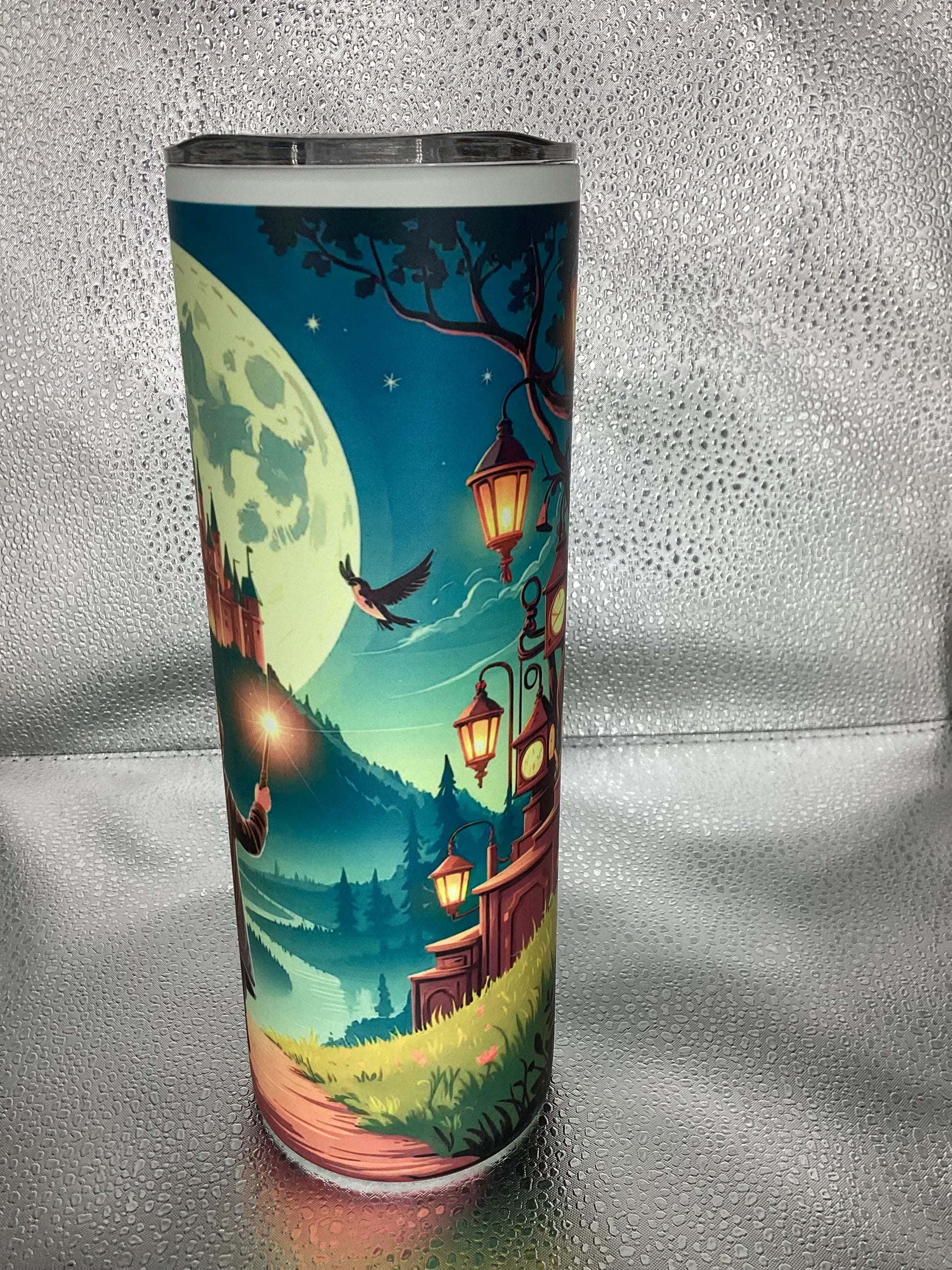Glow in the dark wizard tumbler
