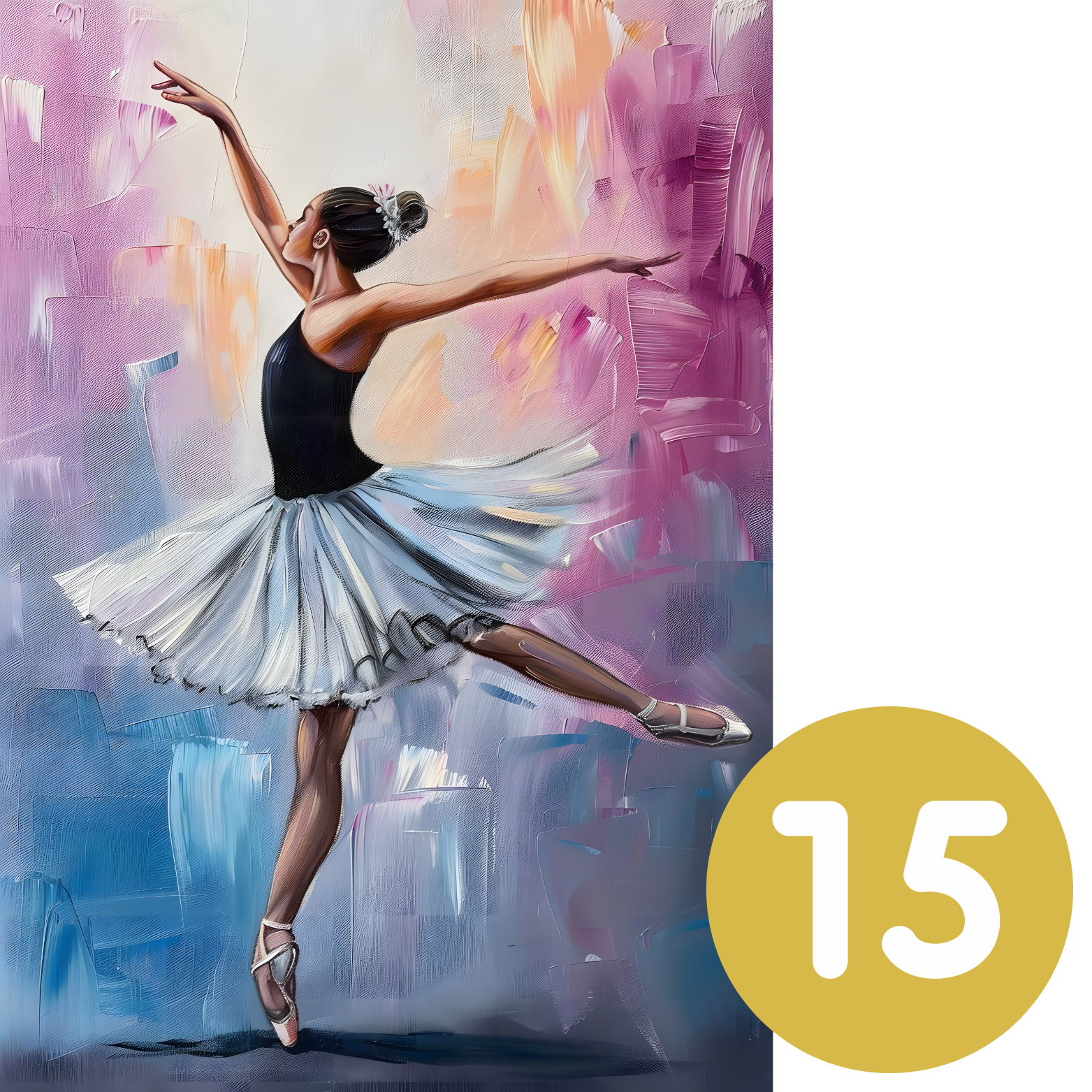 Ballet Colour Splash A3 Print