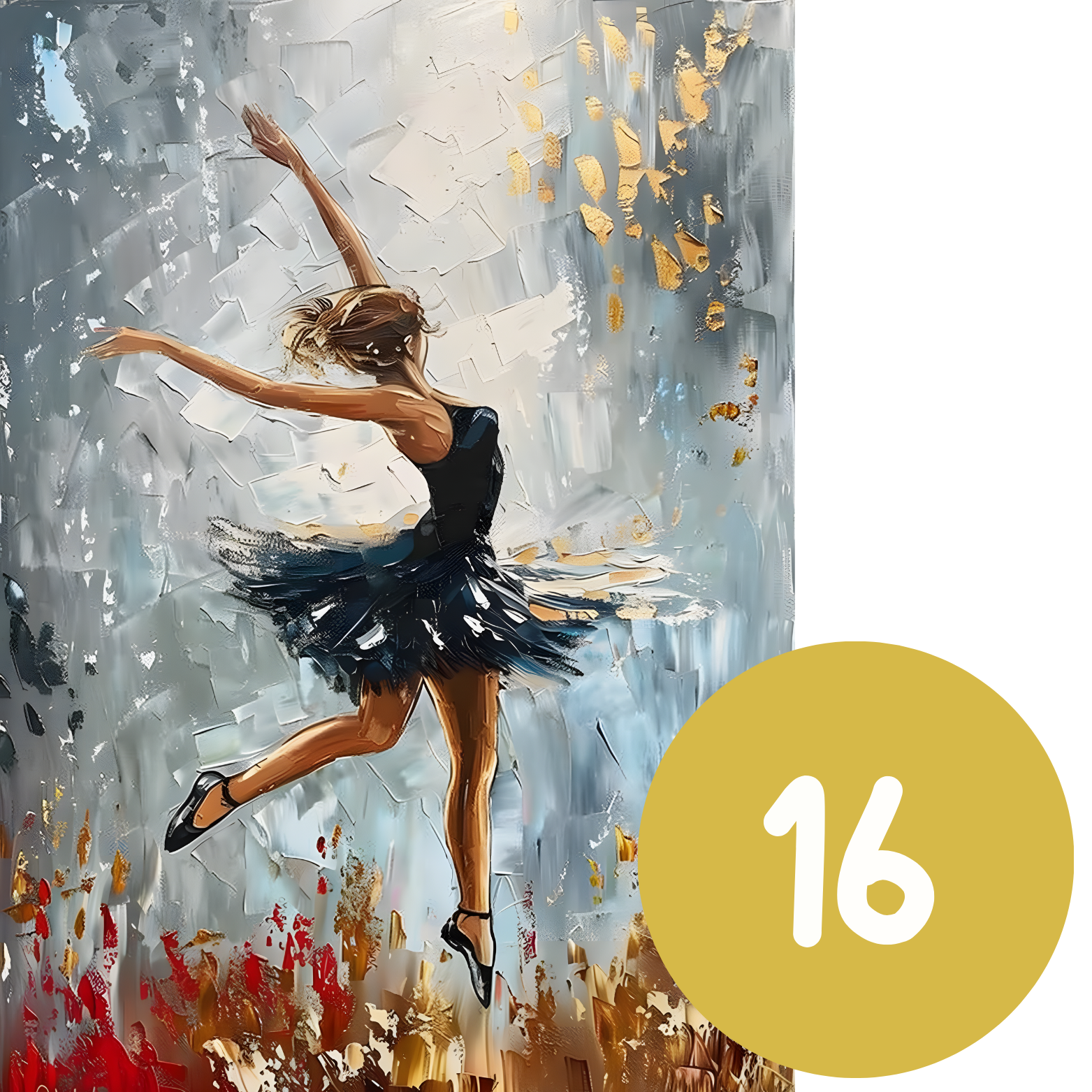 Ballet Colour Splash A3 Print