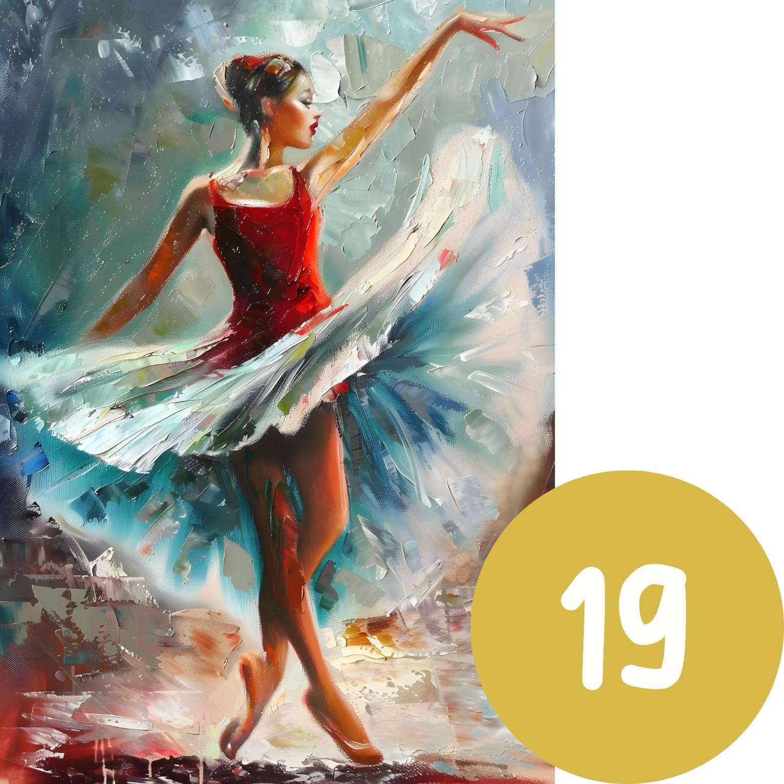 Ballet Colour Splash A3 Print