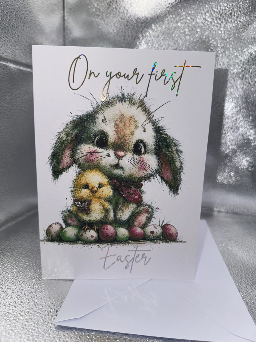 First Easter - Rabbit & Chick - Foiled