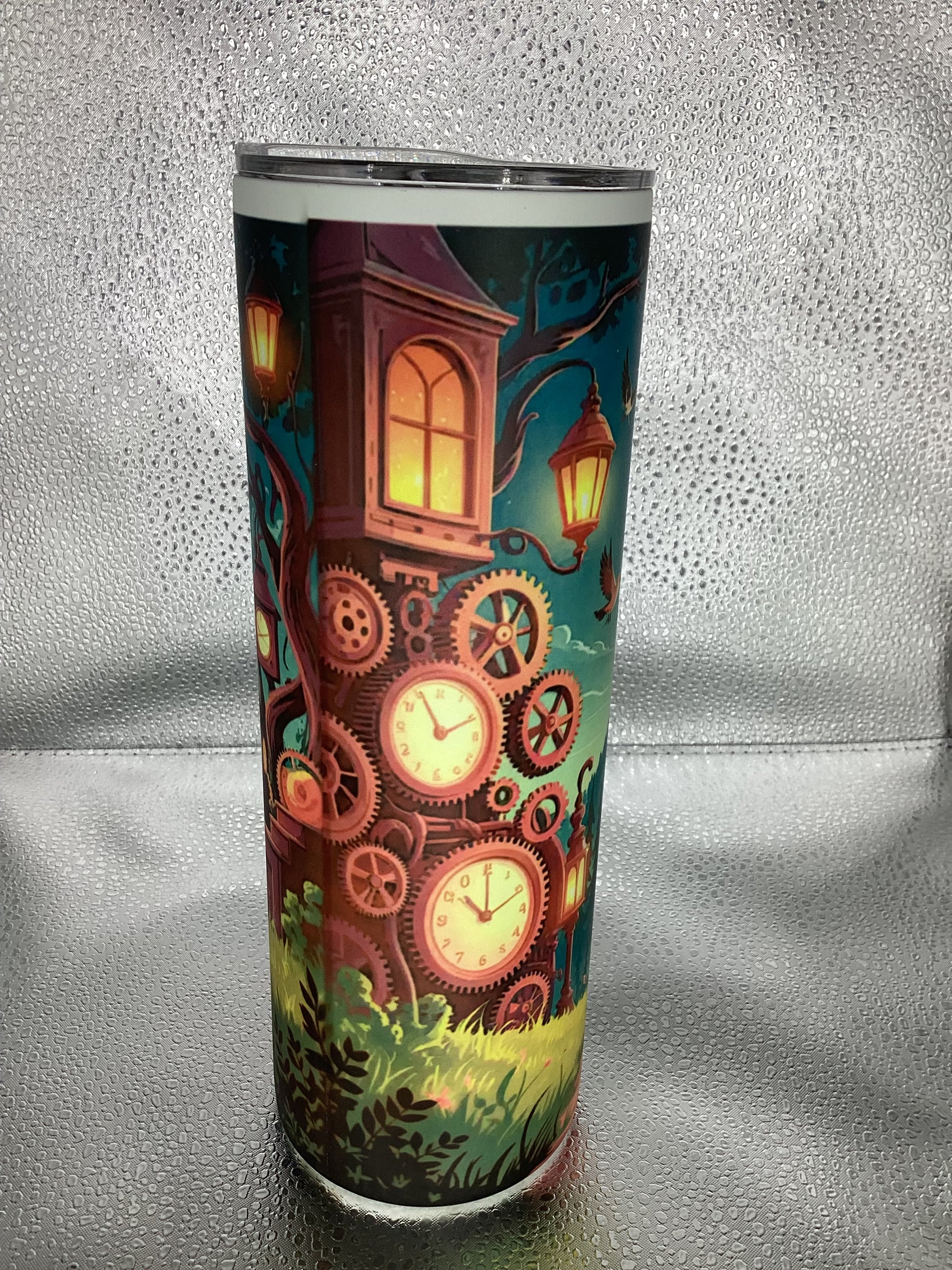 Glow in the dark wizard tumbler