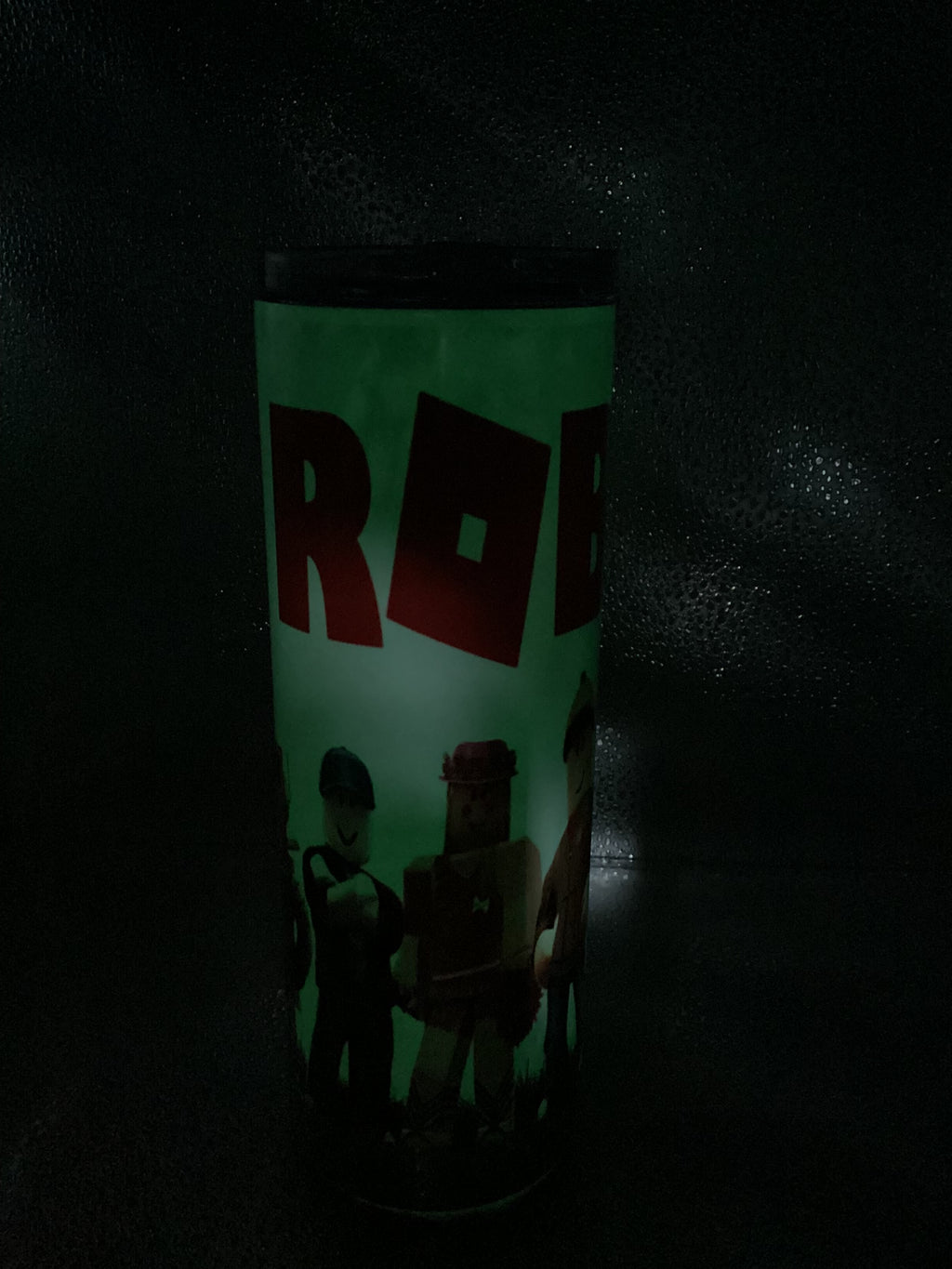 Roblox glow in dark tumbler