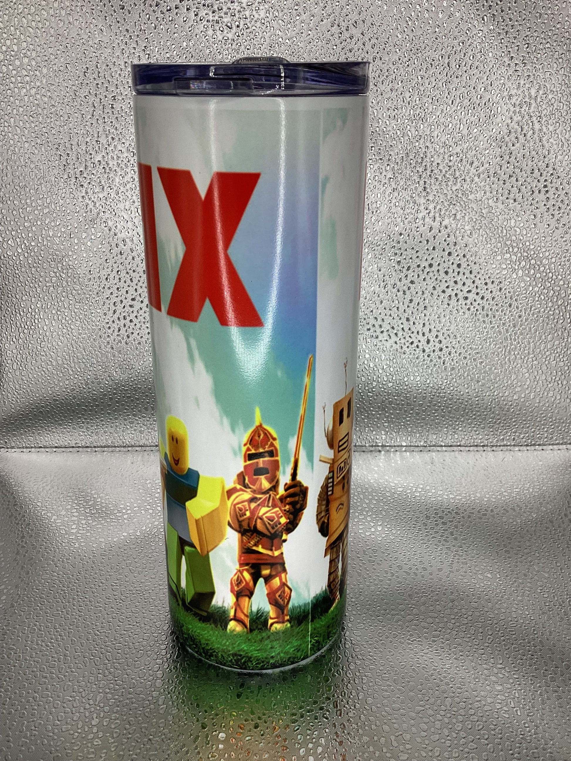 Roblox glow in dark tumbler