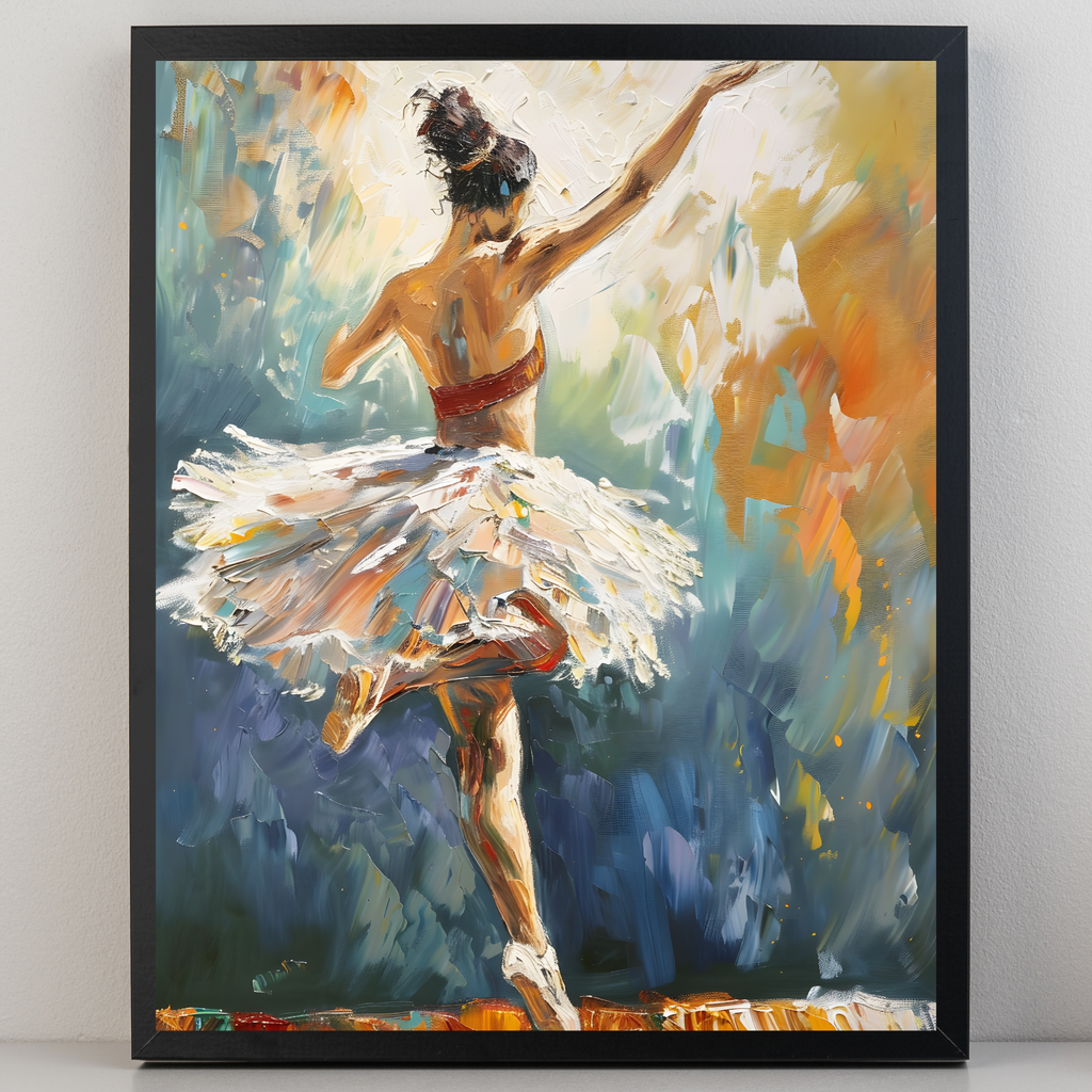 Ballet Colour Splash A3 Print