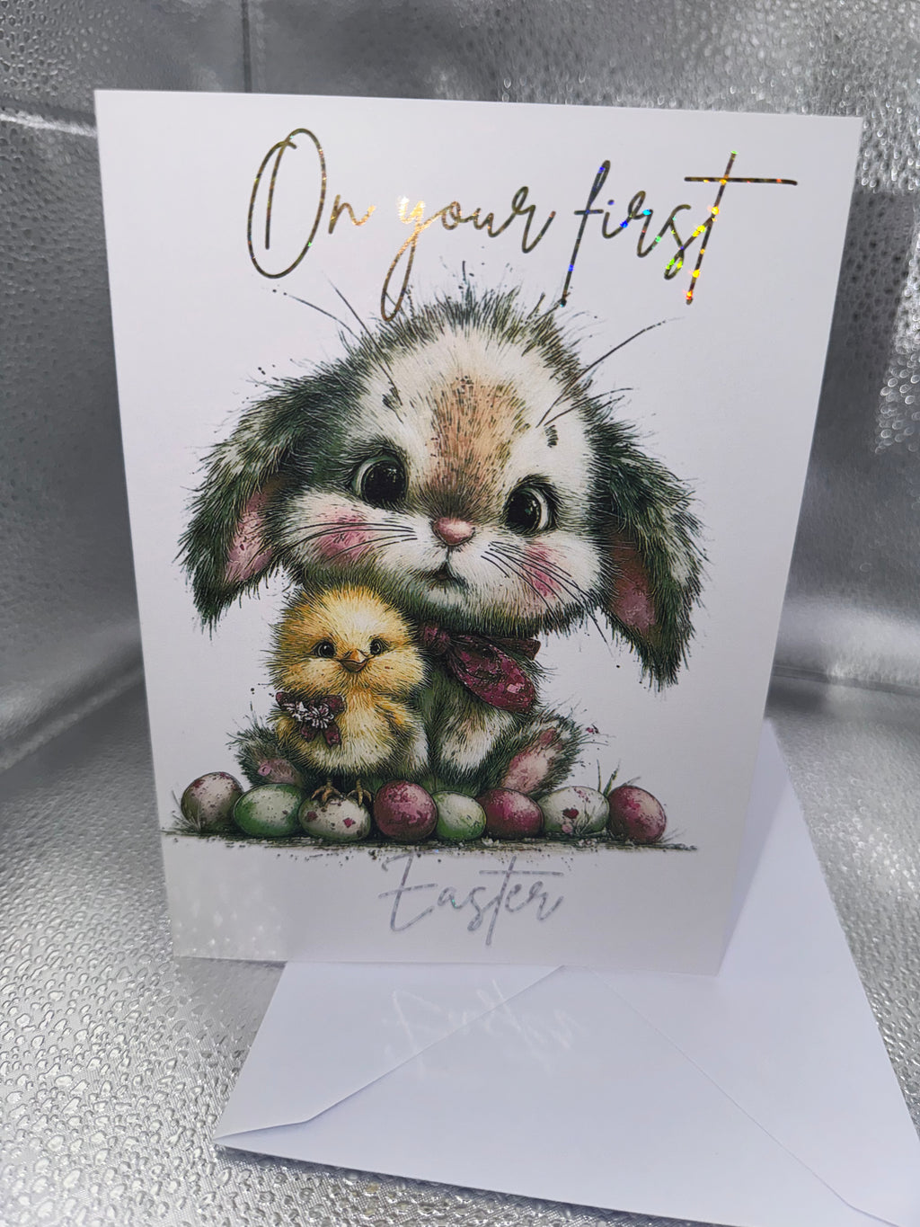 First Easter - Rabbit & Chick - Foiled