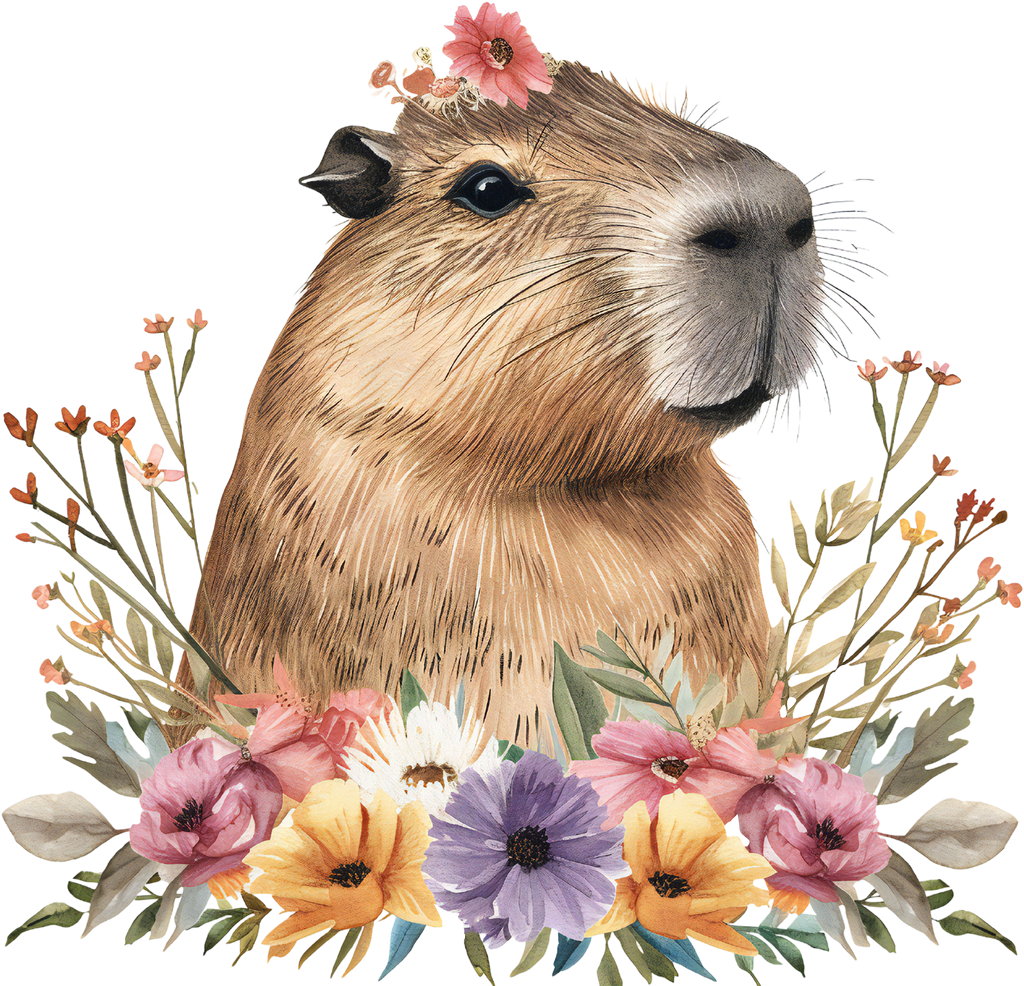 Floral Capybaras