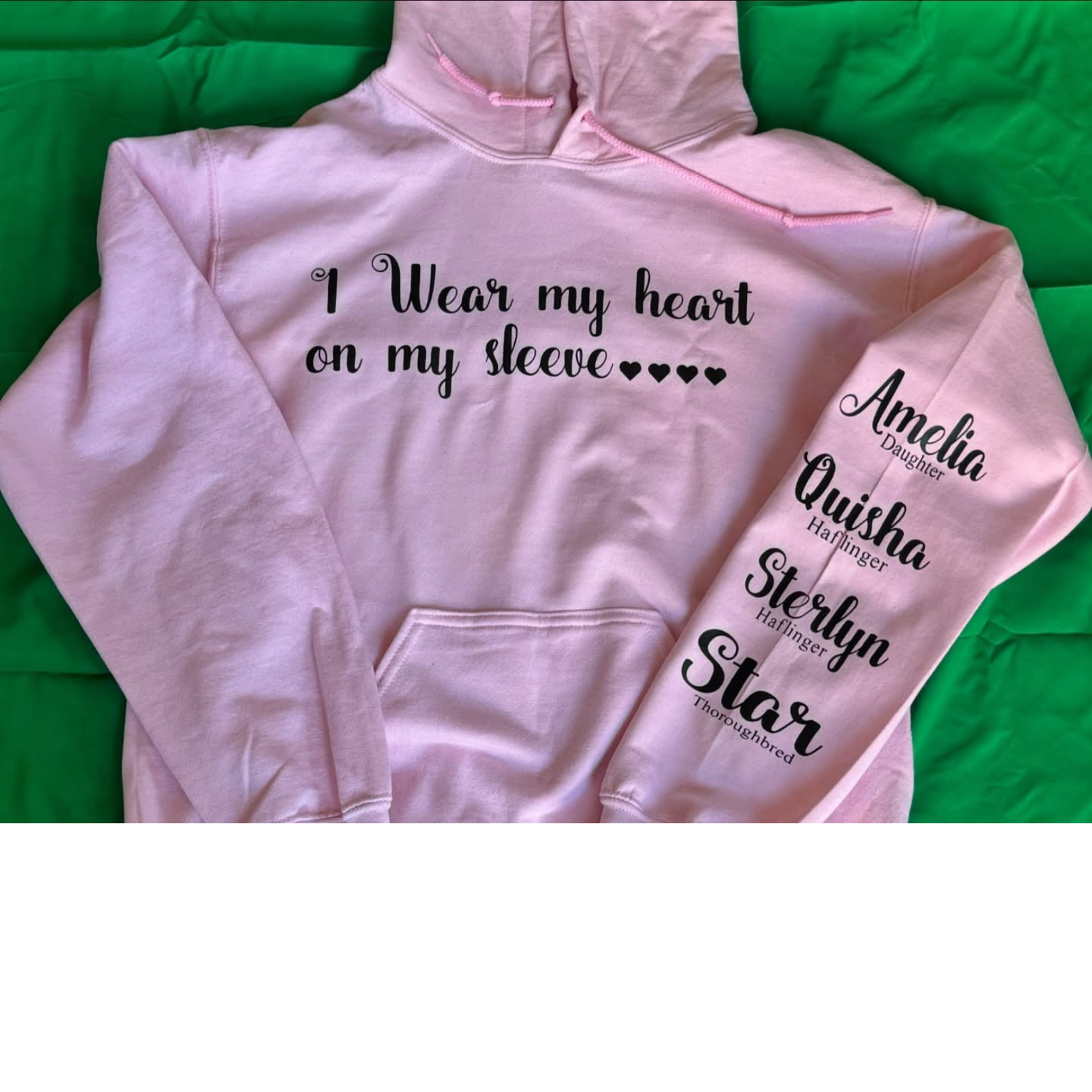 I wear my heart on a sleeve hoodie - Kids