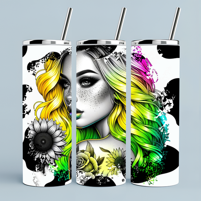 Bold & Beautiful print tumbler