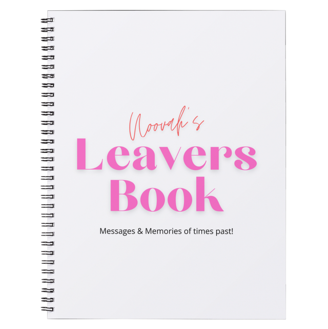 Personalised leavers book