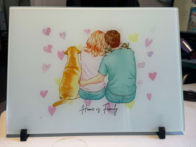 Home is Family - Chopping board