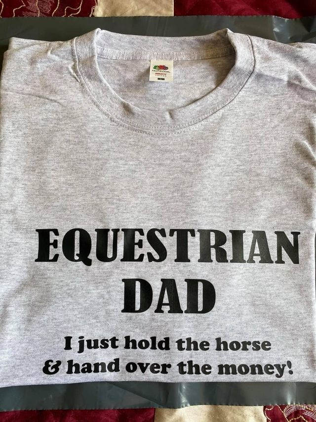 Equestrian Dad T-Shirt (Grey