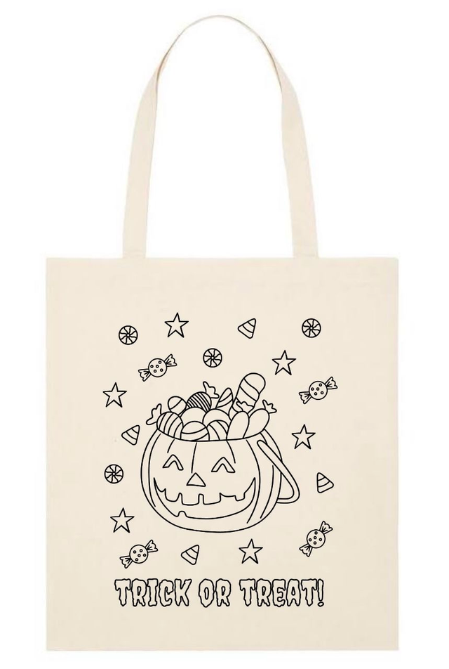 Trick or treat colour your own set