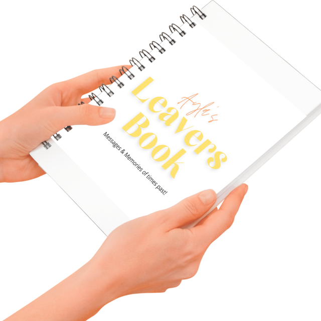 Personalised leavers book