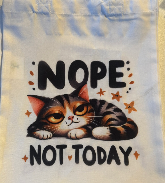 Nope not today mini tote bag