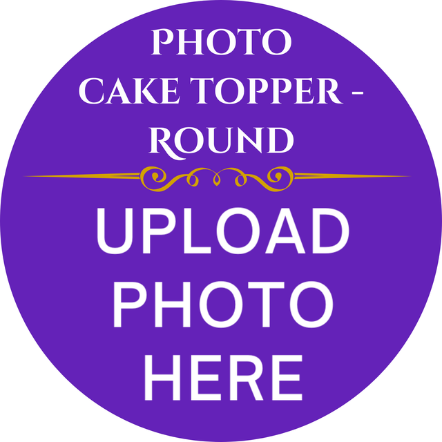 Personalised 20cm round cake topper
