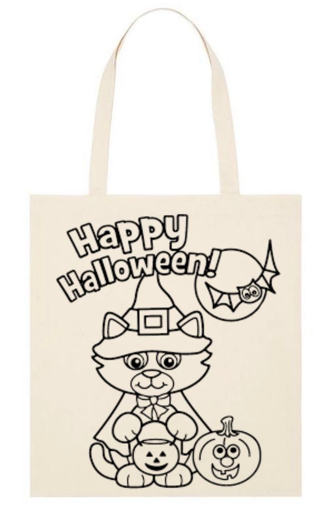 Trick or treat bag - Colour your own