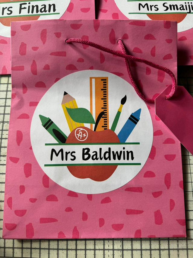 Teachers gift sticker