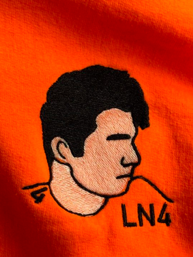 LN4 embroidered hoodie