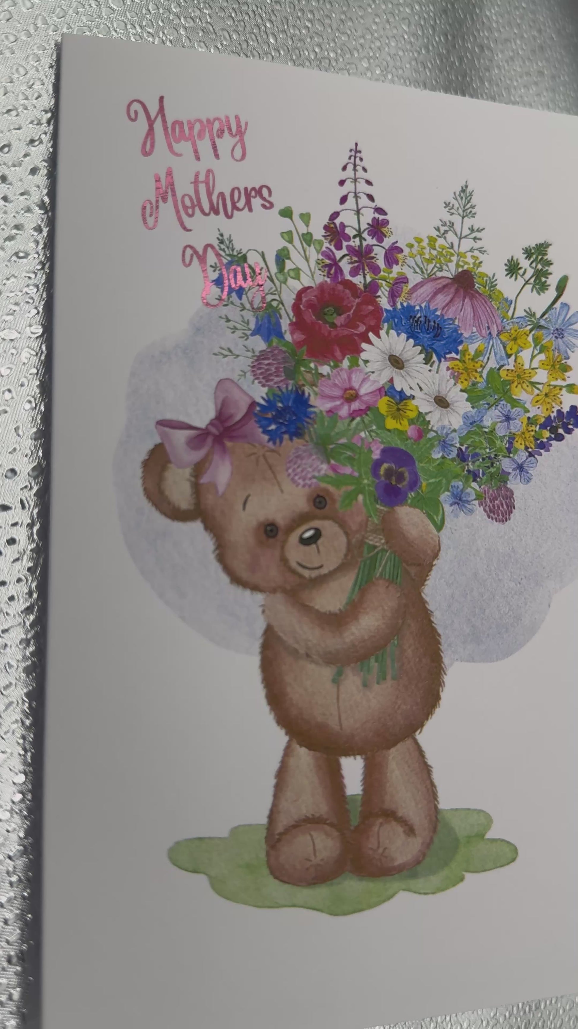 Mothers day - bear bunch with Foil